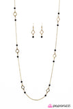 Paparazzi "Beach Savvy" Brass Necklace & Earring Set Paparazzi Jewelry