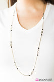 Paparazzi "Beach Savvy" Brass Necklace & Earring Set Paparazzi Jewelry