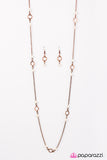 Paparazzi "Beach Savvy" Copper Necklace & Earring Set Paparazzi Jewelry