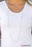 Paparazzi "Beach Savvy" Green Necklace & Earring Set Paparazzi Jewelry