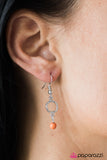 Paparazzi "Beach Savvy" Orange Necklace & Earring Set Paparazzi Jewelry