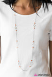 Paparazzi "Beach Savvy" Orange Necklace & Earring Set Paparazzi Jewelry