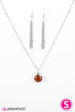 Paparazzi "Beach Vibe" Orange Necklace & Earring Set Paparazzi Jewelry