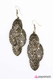 Paparazzi "Beach Villa" Brass Earrings Paparazzi Jewelry