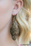 Paparazzi "Beach Villa" Brass Earrings Paparazzi Jewelry