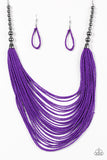 Paparazzi "BEAD Brave" Purple Necklace & Earring Set Paparazzi Jewelry