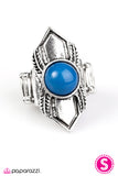 Paparazzi "BEAD Courageous - Blue" ring Paparazzi Jewelry