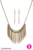 Paparazzi "BEAD Daring! - Brass" necklace Paparazzi Jewelry