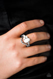 Paparazzi "BEAD What You Want To BEAD" White Ring Paparazzi Jewelry
