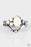 Paparazzi "BEAD What You Want To BEAD" White Ring Paparazzi Jewelry