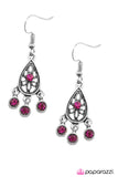 Paparazzi "BEAM All You Can BEAM" Pink Earrings Paparazzi Jewelry