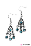 Paparazzi "BEAM All You Can BEAM" Blue Earrings Paparazzi Jewelry