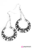Paparazzi VINTAGE VAULT "BEAM On!" Black Earrings Paparazzi Jewelry