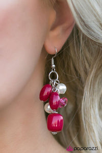 Paparazzi "Beautiful Bevy" Pink Earrings Paparazzi Jewelry