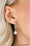 Paparazzi "Beautifully Baroque" Silver Necklace & Earring Set Paparazzi Jewelry