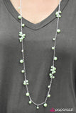 Paparazzi "Beautifully Baroque" Green Necklace & Earring Set Paparazzi Jewelry