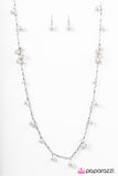 Paparazzi "Beautifully Baroque - White" necklace Paparazzi Jewelry