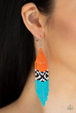 Paparazzi "Beautifully BEADazzling" Orange Earrings Paparazzi Jewelry