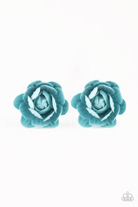 Paparazzi "Beautifully Budding" Blue Hair Clip Paparazzi Jewelry