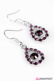 Paparazzi "Beauty and Grace" Purple Earrings Paparazzi Jewelry