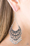 Paparazzi "Beauty Is SPAIN" Silver Earrings Paparazzi Jewelry