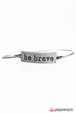 Paparazzi "Be Brave" Silver Bracelet Paparazzi Jewelry