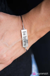 Paparazzi "Be Brave" Silver Bracelet Paparazzi Jewelry