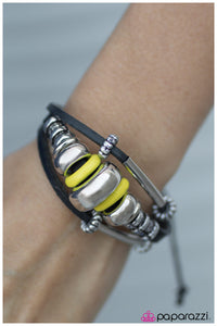 Paparazzi "Be BRIGHT Back" Yellow Urban Bracelet Unisex Paparazzi Jewelry