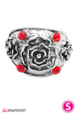 Paparazzi "Bed Of Roses" Red Ring Paparazzi Jewelry