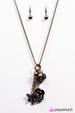 Paparazzi "Bedtime Stories" Copper Necklace & Earring Set Paparazzi Jewelry