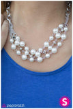 Paparazzi "Behave Yourself" White Necklace & Earring Set Paparazzi Jewelry