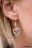 Paparazzi "Believe In Love" Silver Lanyard Necklace & Earring Set Paparazzi Jewelry