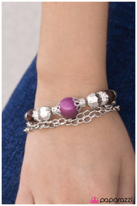 Paparazzi "Belle Of The Ball" Purple Bracelet Paparazzi Jewelry