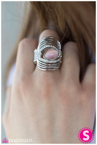 Paparazzi "Belt It Out" Pink Ring Paparazzi Jewelry