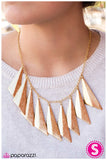 Paparazzi "Bend the Rules - Gold " necklace Paparazzi Jewelry