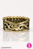 Paparazzi "Beneath The Waves - Brass" ring Paparazzi Jewelry