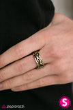 Paparazzi "Beneath The Waves - Brass" ring Paparazzi Jewelry
