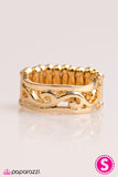 Paparazzi "Beneath The Waves - Gold" ring Paparazzi Jewelry