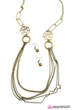 Paparazzi "Be Our Guest - Brass" necklace Paparazzi Jewelry