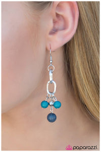 Paparazzi "Best Day Ever" Blue Earrings Paparazzi Jewelry