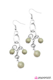 Paparazzi "Best Day Ever" Green Earrings Paparazzi Jewelry