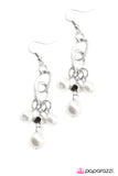 Paparazzi "Best Day Ever" White Earrings Paparazzi Jewelry