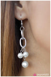 Paparazzi "Best Day Ever" White Earrings Paparazzi Jewelry