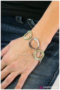 Paparazzi "Best Dressed" Green Bracelet Paparazzi Jewelry