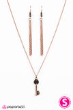 Paparazzi "Best Kept Secret" Copper Necklace & Earring Set Paparazzi Jewelry