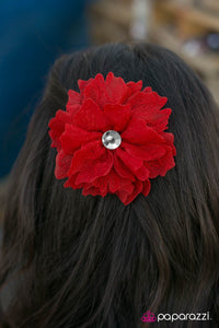 Paparazzi "Best LACE Forward" Red Hair Clip Paparazzi Jewelry