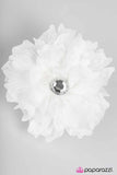 Paparazzi "Best LACE Forward" White Hair Clip Paparazzi Jewelry