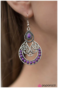 Paparazzi "Best Of Bali" Purple Earrings Paparazzi Jewelry