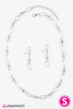 Paparazzi "Best of the Classics" White Necklace & Earring Set Paparazzi Jewelry