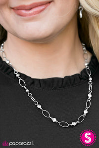 Paparazzi "Best of the Classics" White Necklace & Earring Set Paparazzi Jewelry